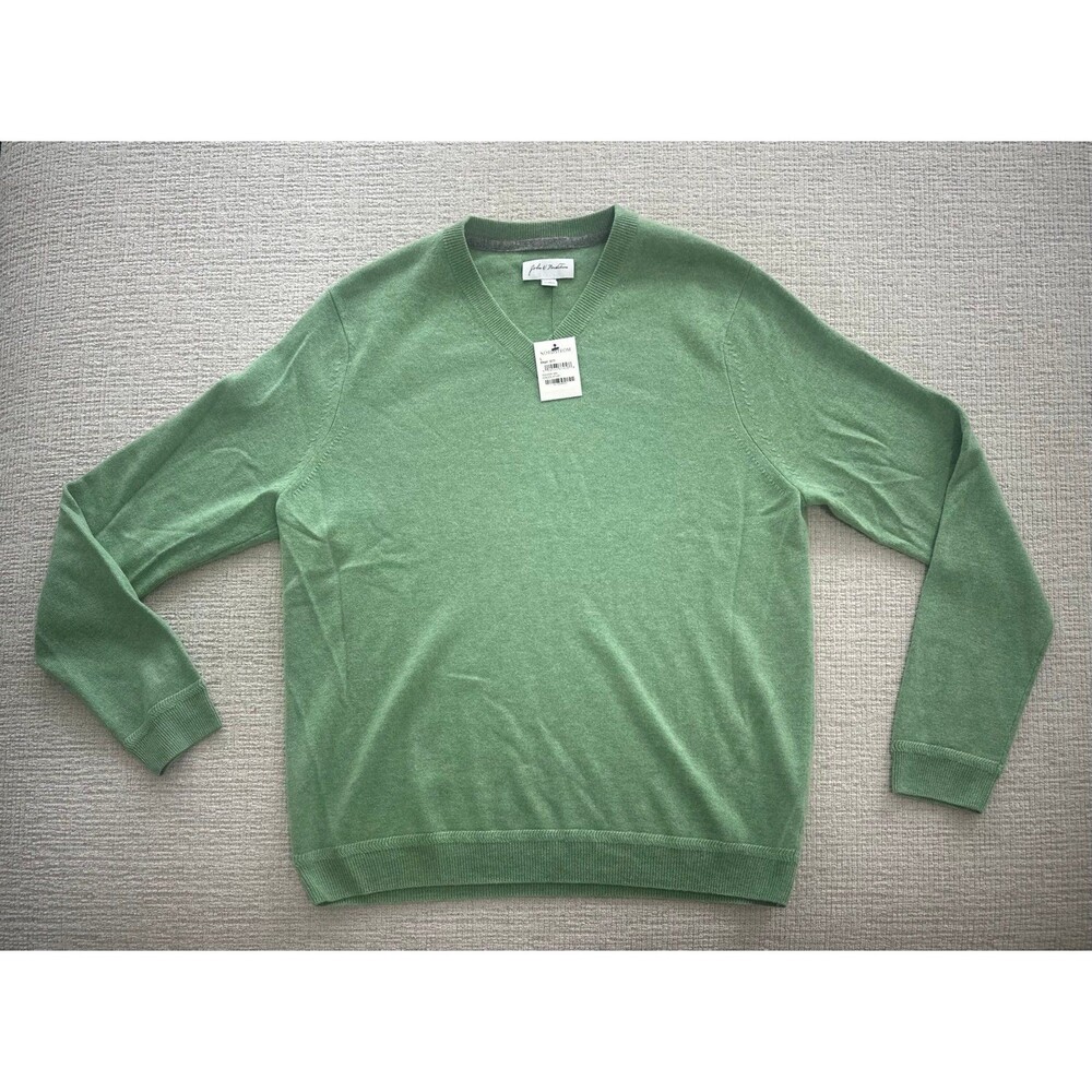 John W. Nordstrom 100% Cashmere Men's V-neck Long Sleeve Sweater NWT
